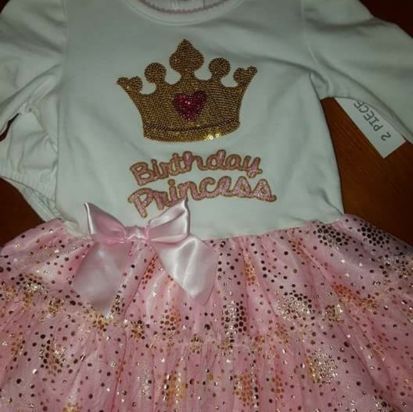 NEW PINK/WHITE BIRTHDAY TUTU DRESS (18/24 MONTHS) - Picture 2 of 3